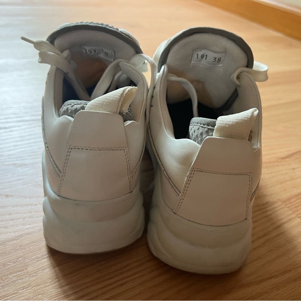 Acne White and Gray Women's Sneakers - Picture 3 of 4